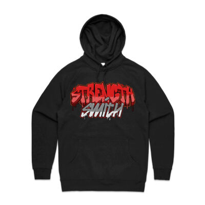 Strength Smith Anvil Logo & Font Graphic Hoodie Thumbnail